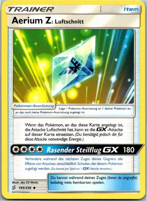 Pokémon-Karte Aerium Z: Luftschnitt 195/236 Bund der Gleichgesinnten