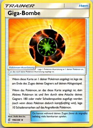Pokémon-Karte Giga-Bombe 196/236 Bund der Gleichgesinnten