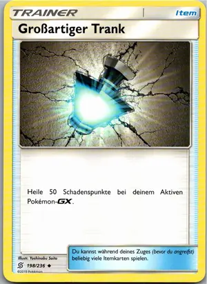 Pokémon-Karte GroBartiger Trank 198/236 Bund der Gleichgesinnten
