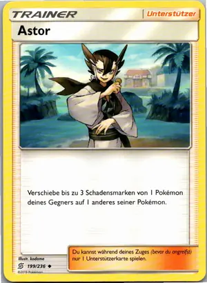 Pokémon-Karte Astor 199/236 Bund der Gleichgesinnten