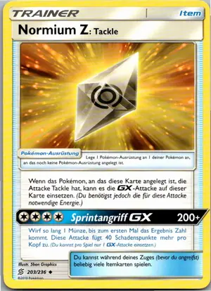 Pokémon-Karte Normium Z: Tackle 203/236 Bund der Gleichgesinnten
