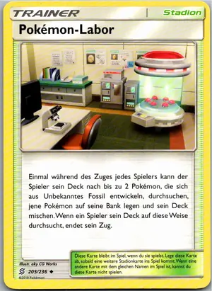 Pokémon-Karte Pokémon-Labor 205/236 Bund der Gleichgesinnten