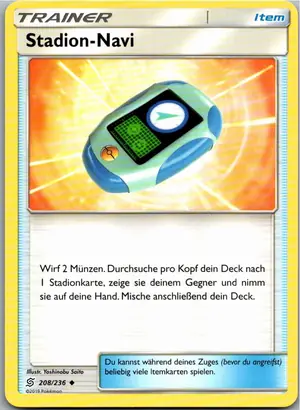 Pokémon-Karte Stadion-Navi 208/236 Bund der Gleichgesinnten