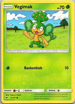 Pokémon-Karte Vegimak 12/147 Nacht in Flammen