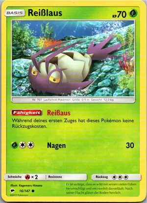 Reißlaus Exemplar 1,25 €