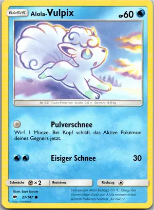 Alola-Vulpix Exemplar 1,25 €