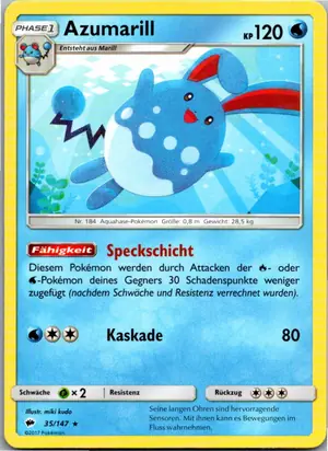 Azumarill Exemplar 2,95 €