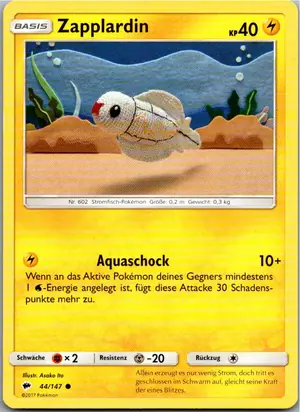 Pokémon-Karte Zapplardin 44/147 Nacht in Flammen
