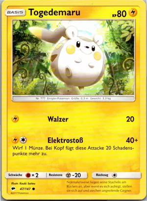 Togedemaru Exemplar 1,25 €