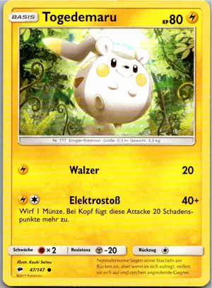 Togedemaru Exemplar 1,25 €