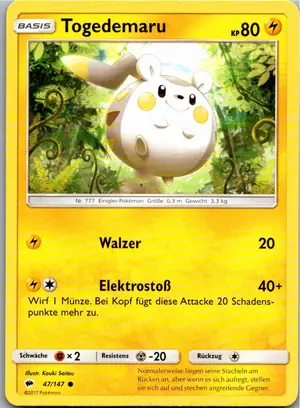 Togedemaru Exemplar 1,25 €