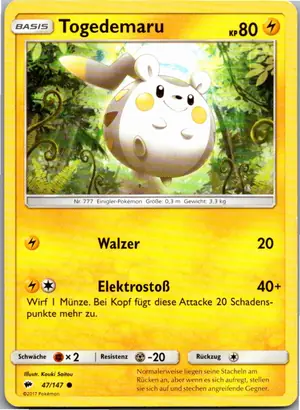 Togedemaru Exemplar 1,25 €