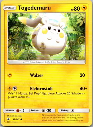 Togedemaru Exemplar 1,25 €