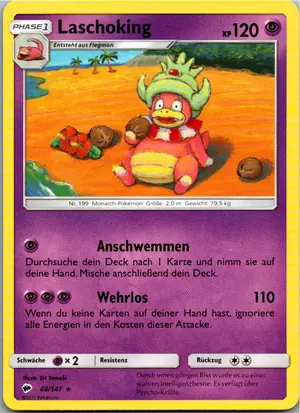 Pokémon-Karte Laschoking 48/147 Nacht in Flammen