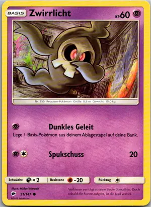 Zwirrlicht Exemplar 1,25 €