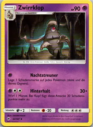 Zwirrklop Exemplar 1,25 €