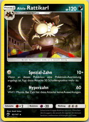 Alola-Rattikarl Exemplar 1,25 €