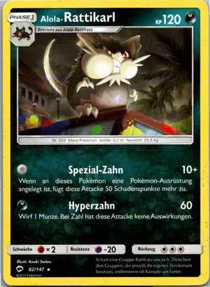 Alola-Rattikarl Exemplar 1,25 €