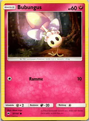 Bubungus Exemplar 1,25 €