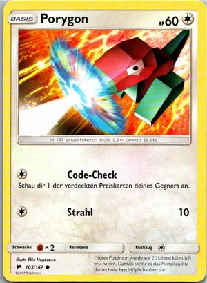 Porygon Exemplar 1,25 €