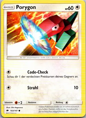 Porygon Exemplar 1,25 €