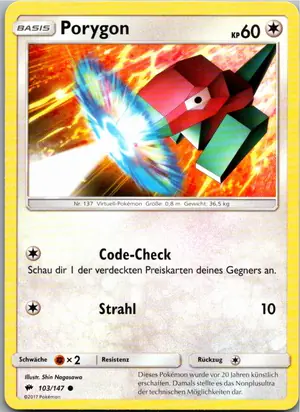 Porygon Exemplar 1,25 €