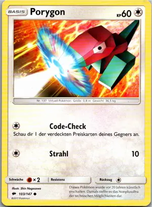 Porygon Exemplar 1,25 €