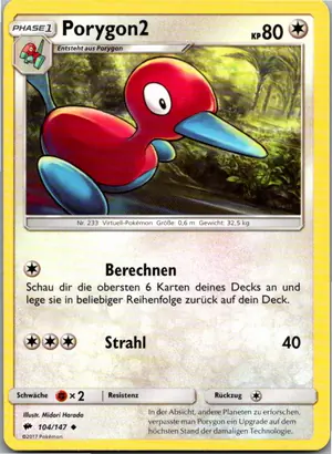 Porygon2 Exemplar 1,25 €
