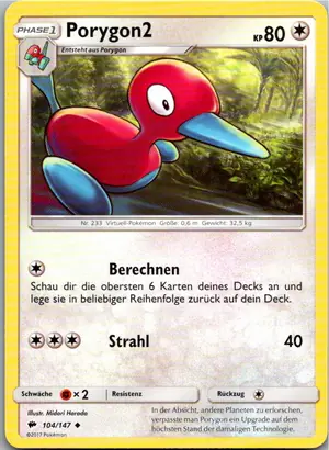 Porygon2 Exemplar 1,25 €