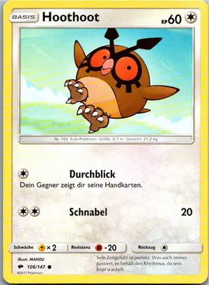 Hoothoot Exemplar 1,25 €