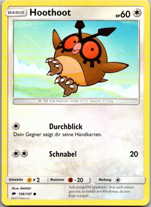 Hoothoot Exemplar 1,25 €