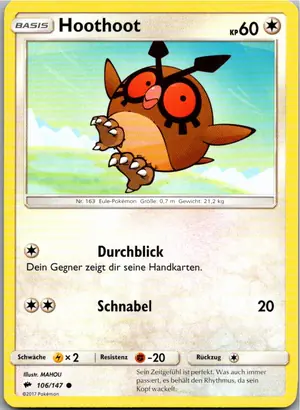 Hoothoot Exemplar 1,25 €