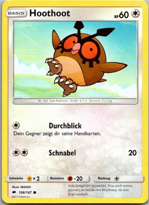 Hoothoot Exemplar 1,25 €