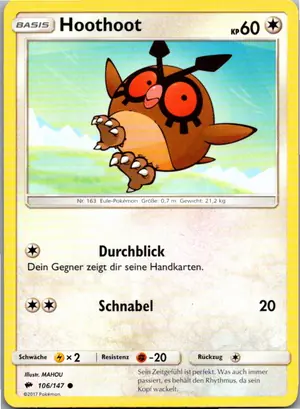 Hoothoot Exemplar 1,25 €