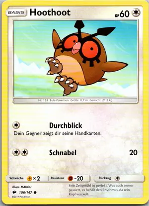 Hoothoot Exemplar 1,25 €
