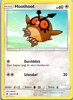 Hoothoot Exemplar 1,25 €