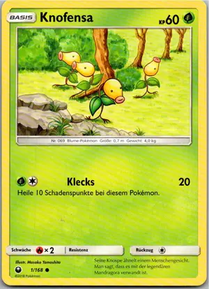 Pokémon-Karte Knofensa 1/168 Sturm Am Firmament