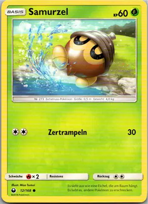 Pokémon-Karte Samurzel 12/168 Sturm Am Firmament