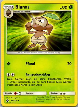 Pokémon-Karte Blanas 13/168 Sturm Am Firmament