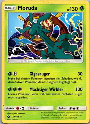 Pokémon-Karte Moruda 22/168 Sturm Am Firmament