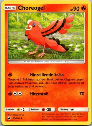 Pokémon-Karte Choreogel 30/168 Sturm Am Firmament