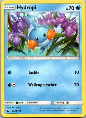 Pokémon-Karte Hydropi 33/168 Sturm Am Firmament