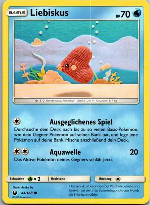 Pokémon-Karte Liebiskus 44/168 Sturm Am Firmament