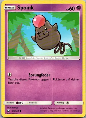 Spoink Exemplar 1,25 €