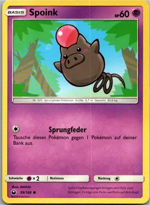 Spoink Exemplar 1,25 €