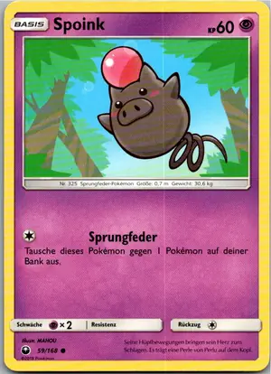Spoink Exemplar 1,25 €
