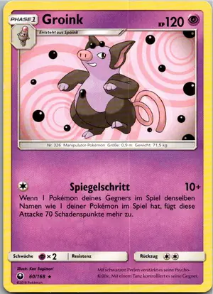 Pokémon-Karte Groink 60/168 Sturm Am Firmament