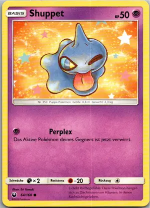 Pokémon-Karte Shuppet 64/168 Sturm Am Firmament