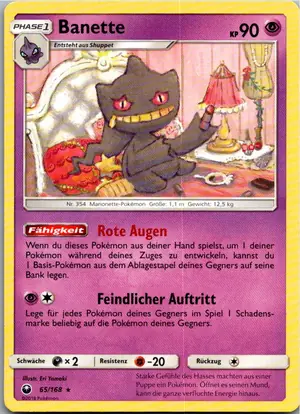 Pokémon-Karte Banette 65/168 Sturm Am Firmament