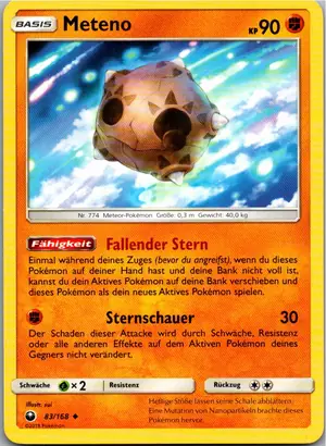 Pokémon-Karte Meteno 83/168 Sturm Am Firmament